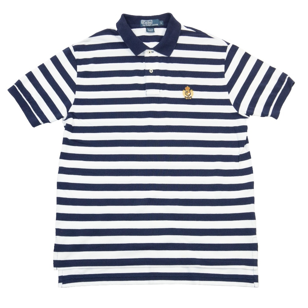 Vintage Ralph Lauren Polo Striped Crest Polo